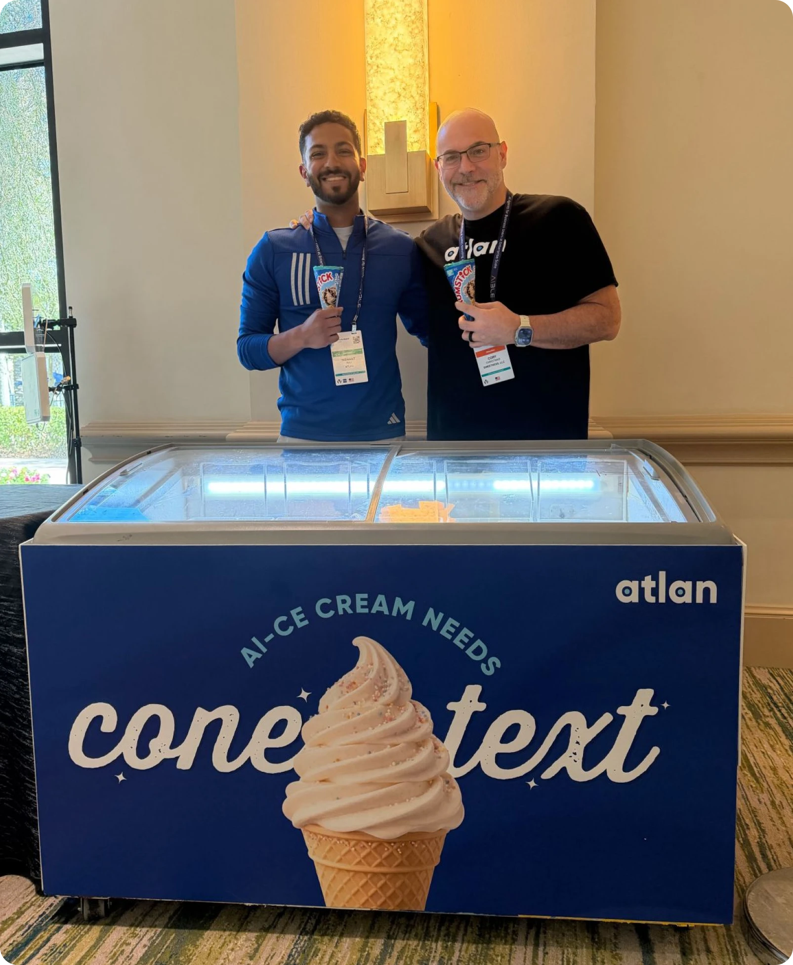 Event activation — playful Blue 500 ice-cream cart