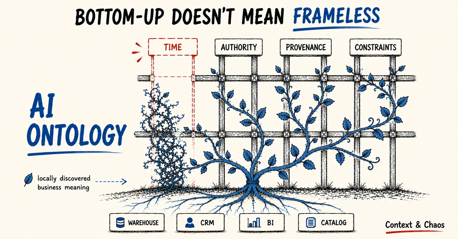 AI Ontology: Bottom-Up Doesn't Mean Starting From Scratch