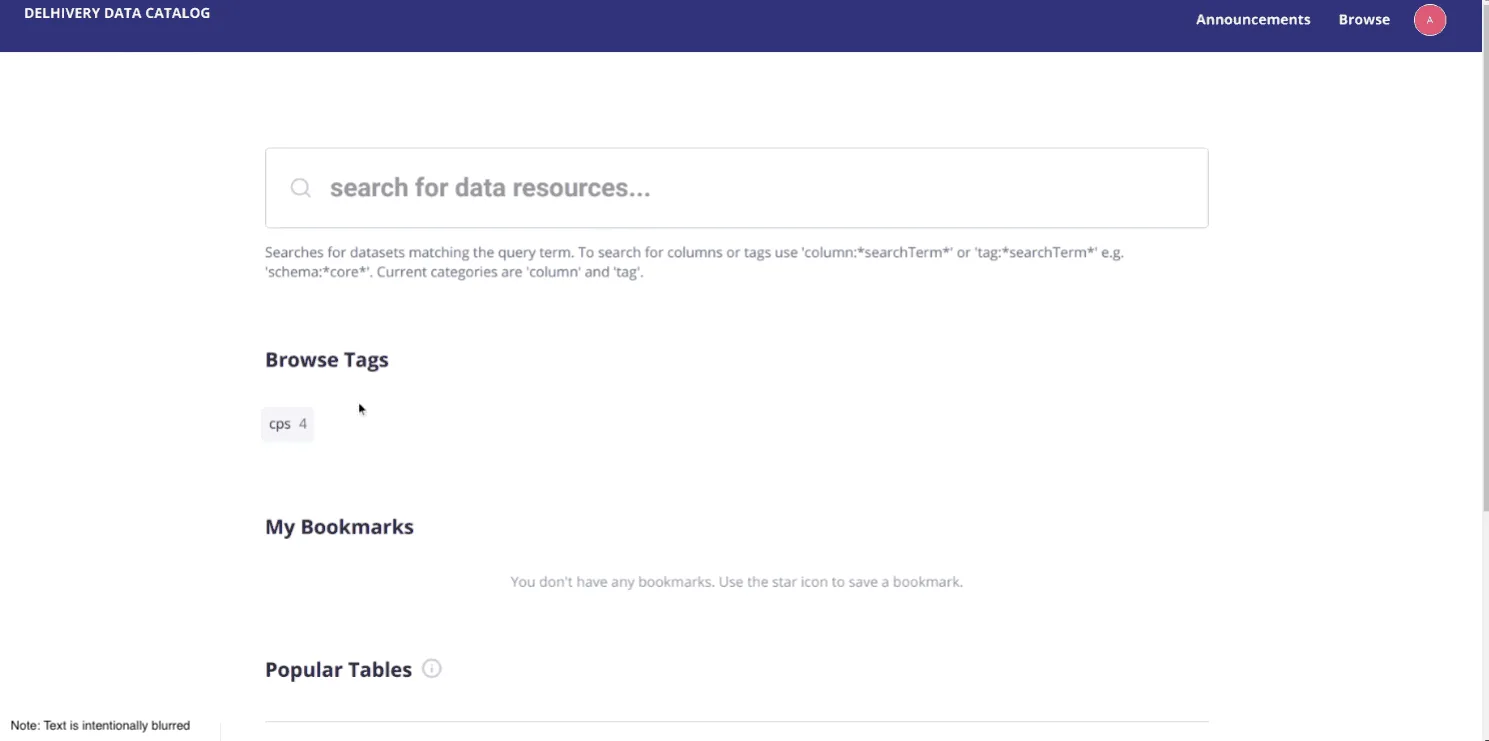 Our internal Atlas + Amundsen data catalog