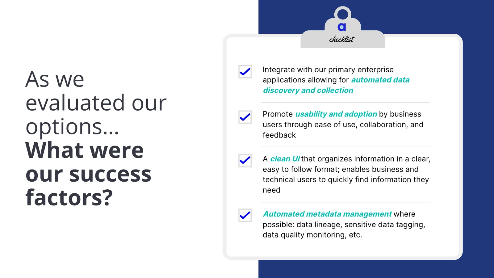 Success Factors in Elastic’s Search for Active Metadata Management (via Elastic)