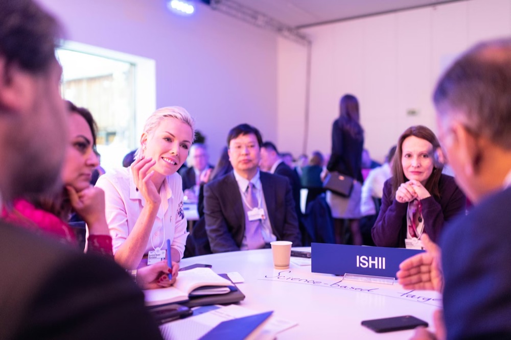 Insurance industry leaders at an intimate lunch.