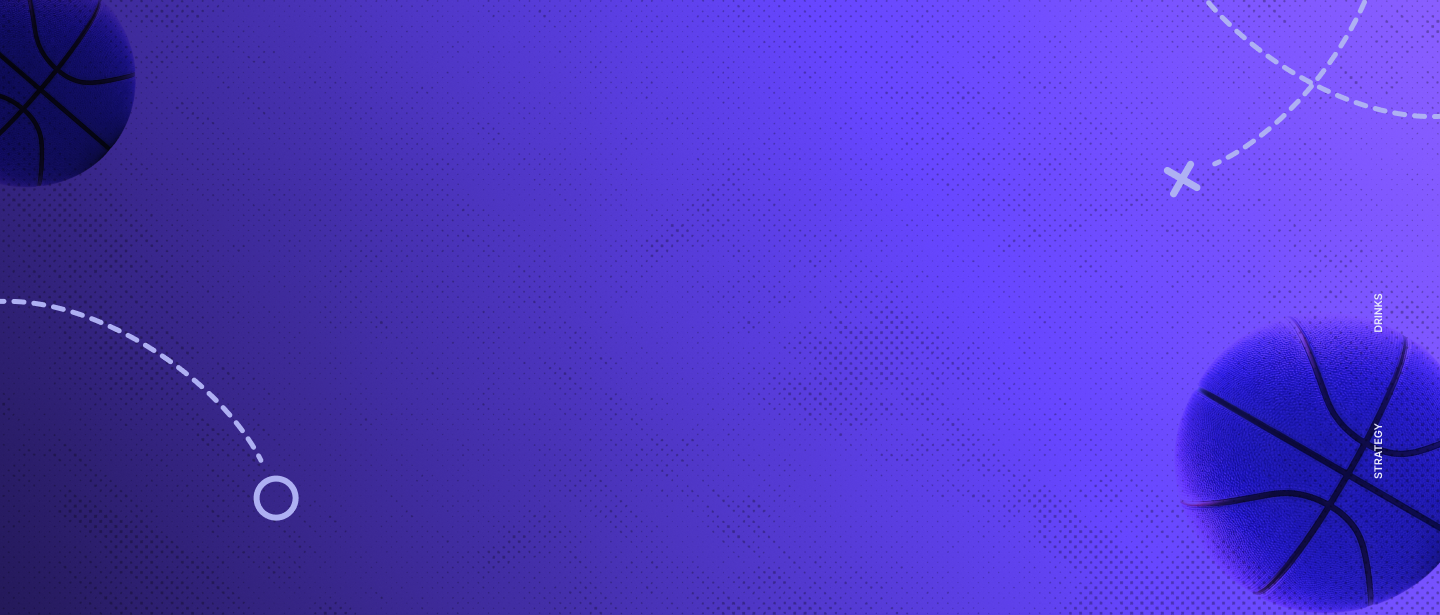 Courtside basketball background.