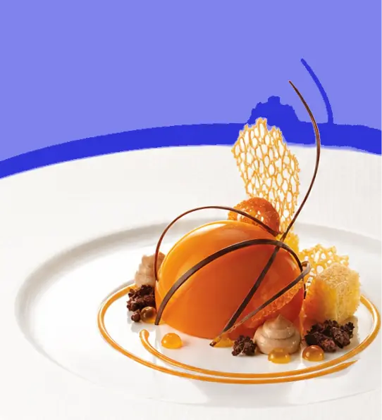 Premium hospitality plating.