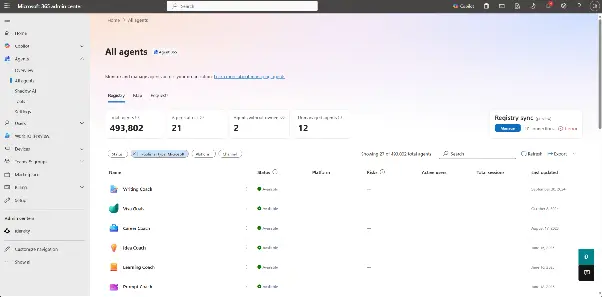 Entra agent registry for your Foundry agents