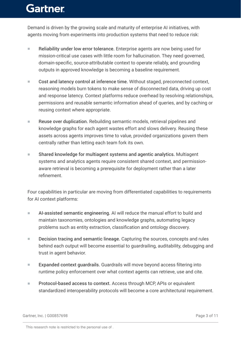 Gartner Market Overview for AI Context Platforms — page 3