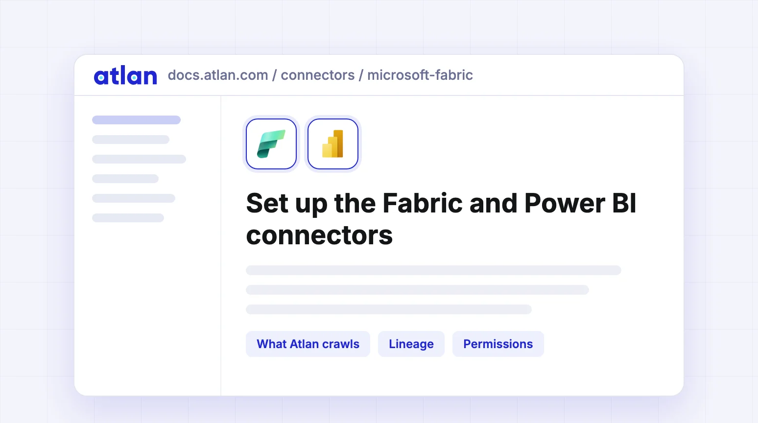 Connect Fabric and Power BI to Atlan