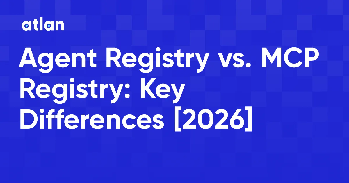 Agent Registry vs. MCP Registry: Catalog vs. Protocol