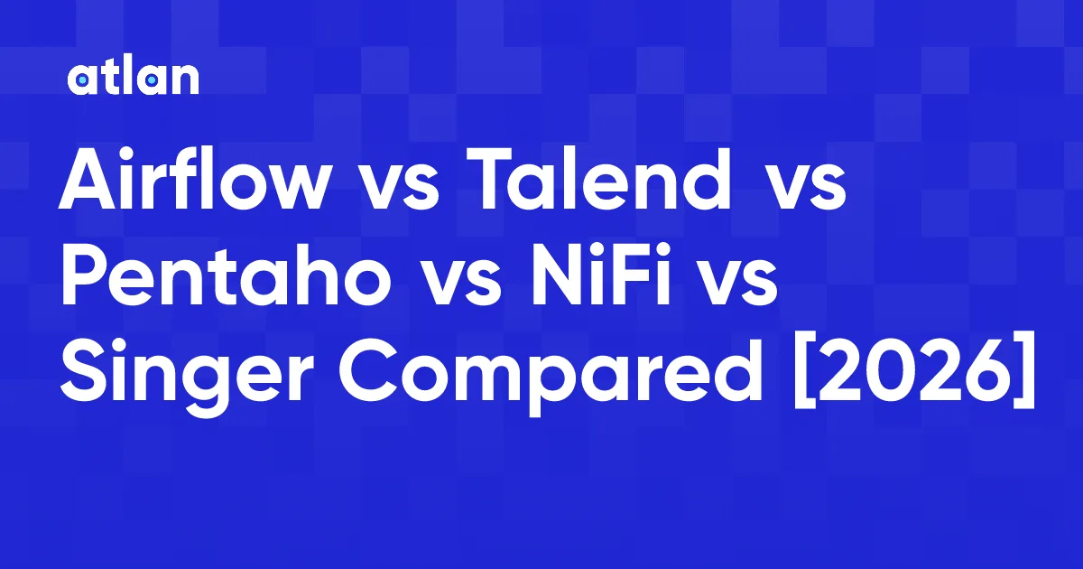 Apache Airflow vs Talend vs Pentaho vs Apache NiFi vs Singer