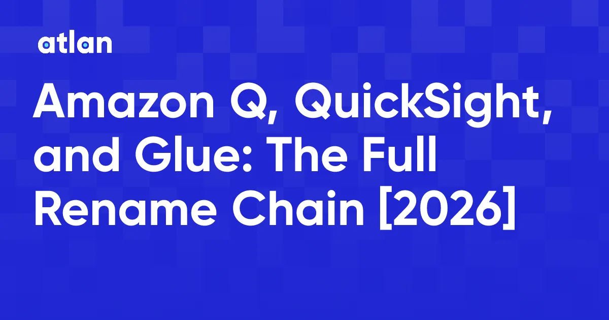 What Is Amazon Q, and What Happened to QuickSight and Glue?