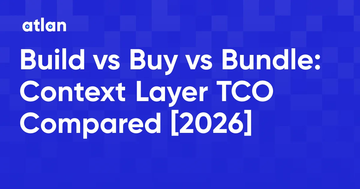 Context Layer Total Cost of Ownership: Build vs Buy vs Bundle