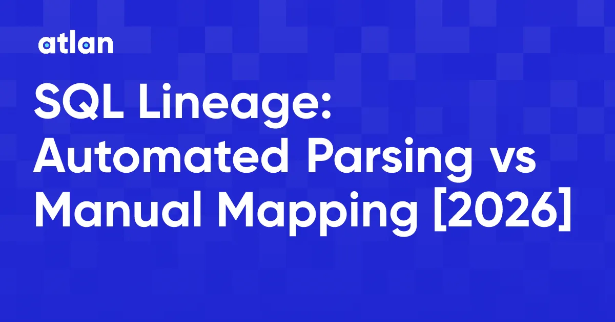 Automated SQL Lineage vs Manual Lineage Mapping