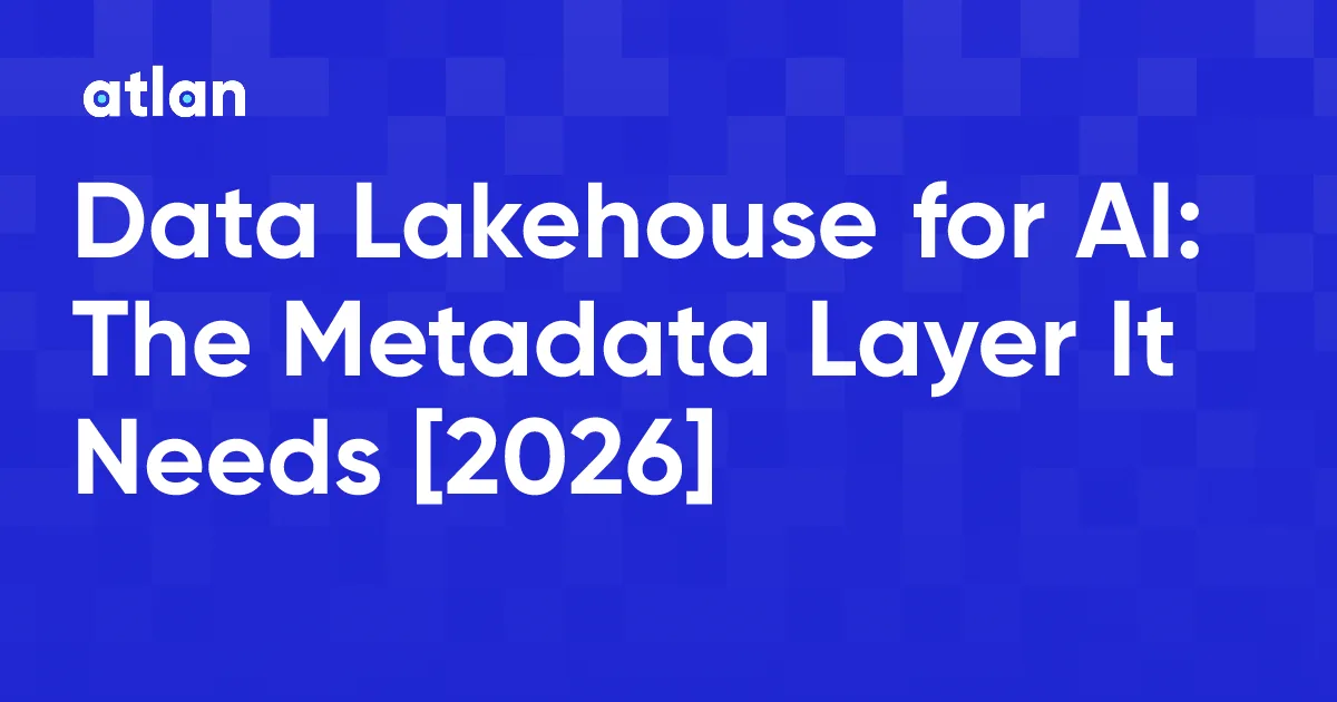 Data Lakehouse for AI: Why Storage Needs a Metadata Layer