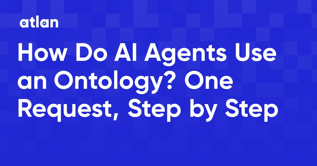 How Do AI Agents Use an Ontology? One Request Traced Step by Step