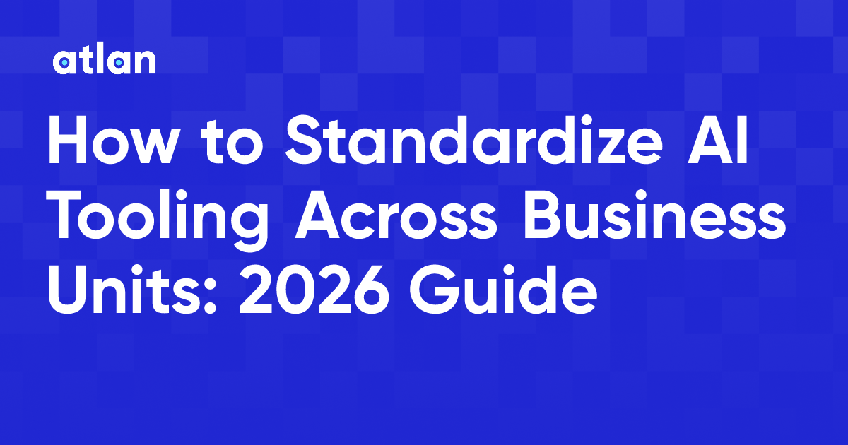 How to Standardize AI Tooling Across Business Units