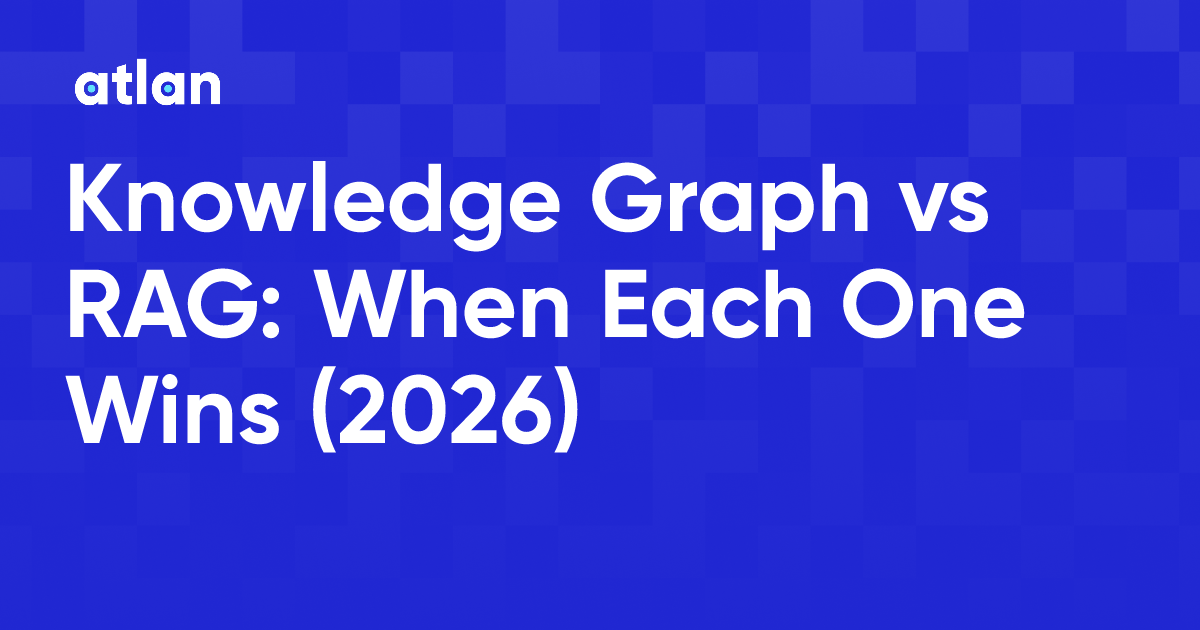 Knowledge Graph vs RAG: When Each One Wins (2026)